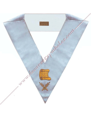 SRFM002C-architects-collars-sashes-french-modern-masonic-books-acacia-accessories-ribbons-tools-fm