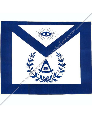 York Rite Immediate Master's apron blue border