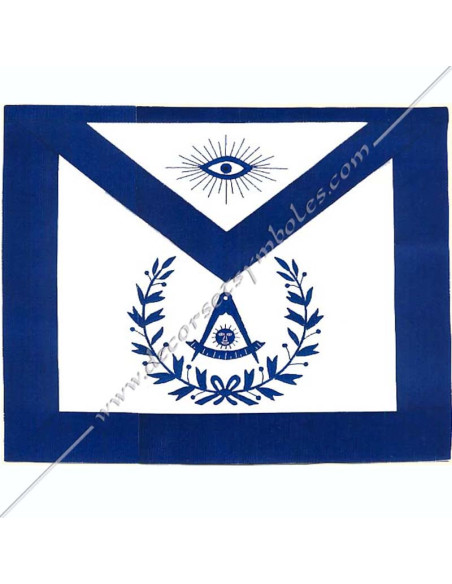 York Rite Immediate Master's apron blue border