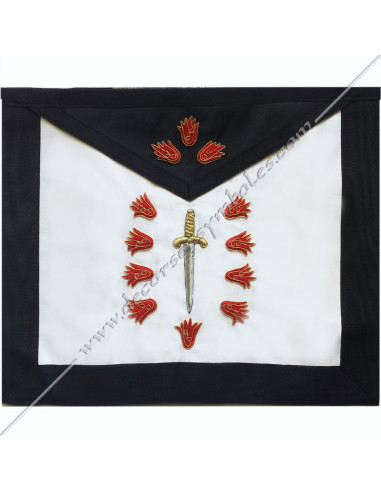 HRF011-aprons-elected-secrets-first-1st-orders-french-masonic-wisdom-decorations-grades-degrees-superiors-fm