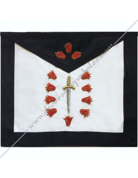 HRF011-aprons-elected-secrets-first-1st-orders-french-masonic-wisdom-decorations-grades-degrees-superiors-fm