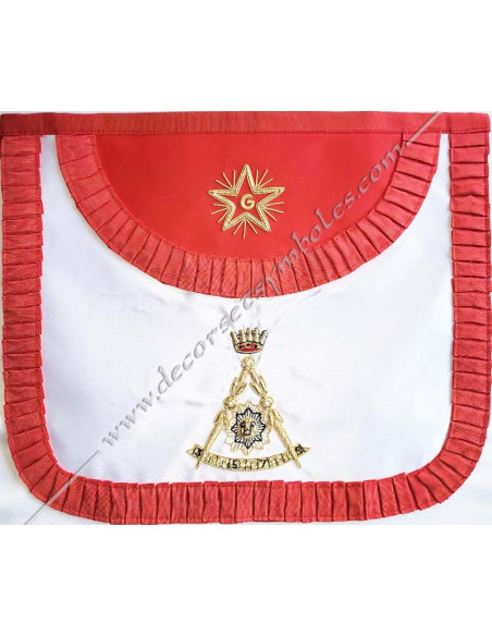 HRF169-2th-orders-aprons-masonic-chapters-french-bib-red-great-elect-scottish-wisdom-decorations-fm
