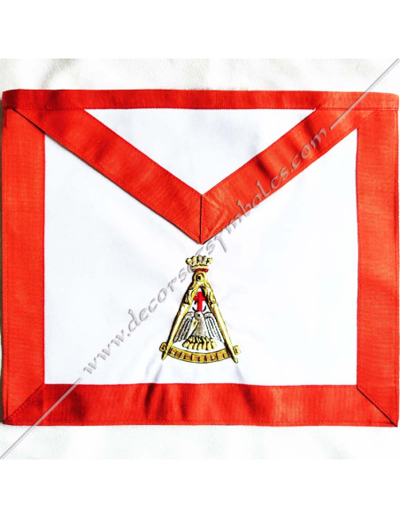 HRA036-pink-rose-cross-aprons-4th-chapters-orders-french-wisdom-grades-symbols-pelicans-compass-princes-sovereign-fm