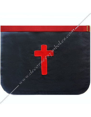 4th Order French Rite Masonic apron with Ouroboros and roses
