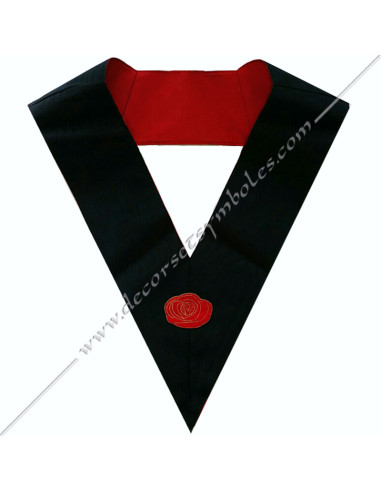 HRF144-collars-4th-orders-french-chapters-wisdom-grades-decorations-masonic-pink-rose-cross-fm-red