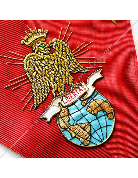 HRF503-libertas-4e-sautoirs-ordres-maconniques-cordons-rite-francais-decors-sagesse-chapitres-globes-fm-aigles