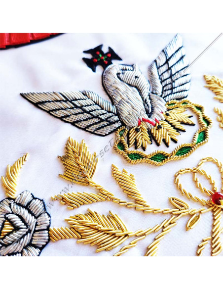 HRF052-princes-pink-cross-aprons-gcg-masonic-pelicans-decorations-french-fm-chapters-roses-stars