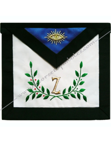 HRA259-lauriers-oliviers-ziza-tabliers-maconniques-ivoire-degres-reaa-4e-cles-decors-rite-acceptes-symboles-fm